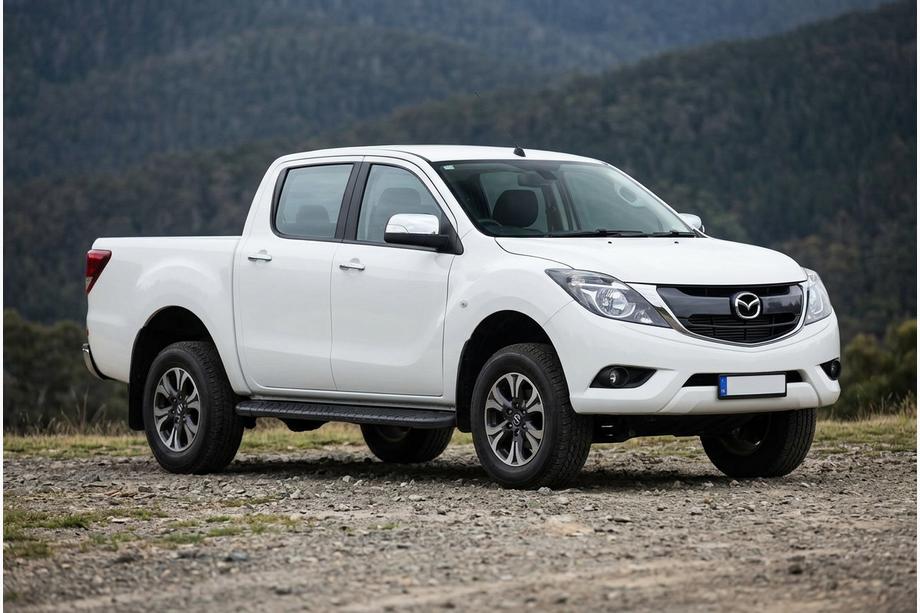 Mazda BT-50 2012- Progi Boczné Bosphorus Black (2 szt., Aluminium) Image