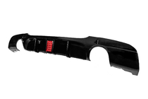 BMW 3 Series E90/E91 2005-2011 Dyfuzor tylnego zderzaka pod jednostronny podwójny wydech LED (do M-Sport, ABS) zdjęcia 2
