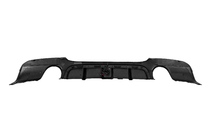 BMW 3 Series E90/E91 2005-2011 Dyfuzor tylnego zderzaka pod jednostronny podwójny wydech LED (do M-Sport, ABS) zdjęcia 5