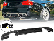 BMW 3 Series E90/E91 2005-2011 Dyfuzor tylnego zderzaka pod jednostronny podwójny wydech (do M-Sport, ABS) zdjęcia 1