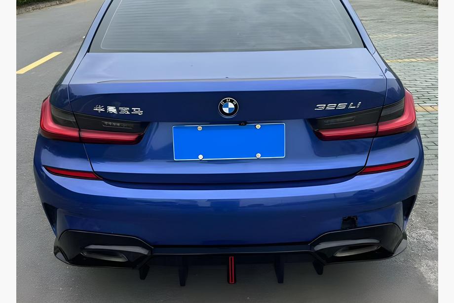 BMW 3 Series G20/G21 2018- Dyfuzor tylny B-Style LED (do M-Sport 2018-2022, ABS) Image