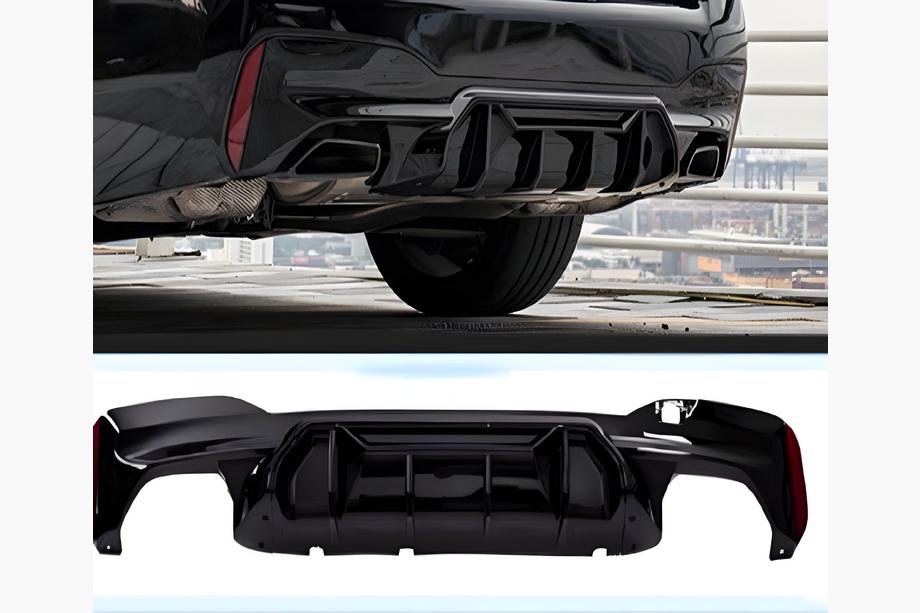 BMW Seria 5 G30/G31 2017–2023 Dyfuzor tylnego zderzaka LCI-Style (do M-Sport/M5 F90, ABS) Image