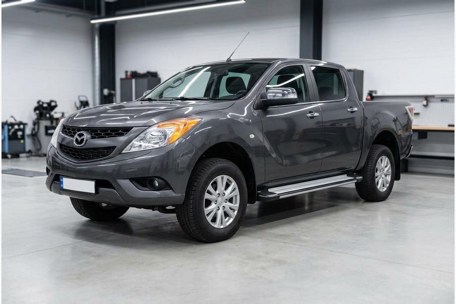 Mazda BT-50 2012- Progi Boczné Rainbow (2 szt., Aluminium) Image
