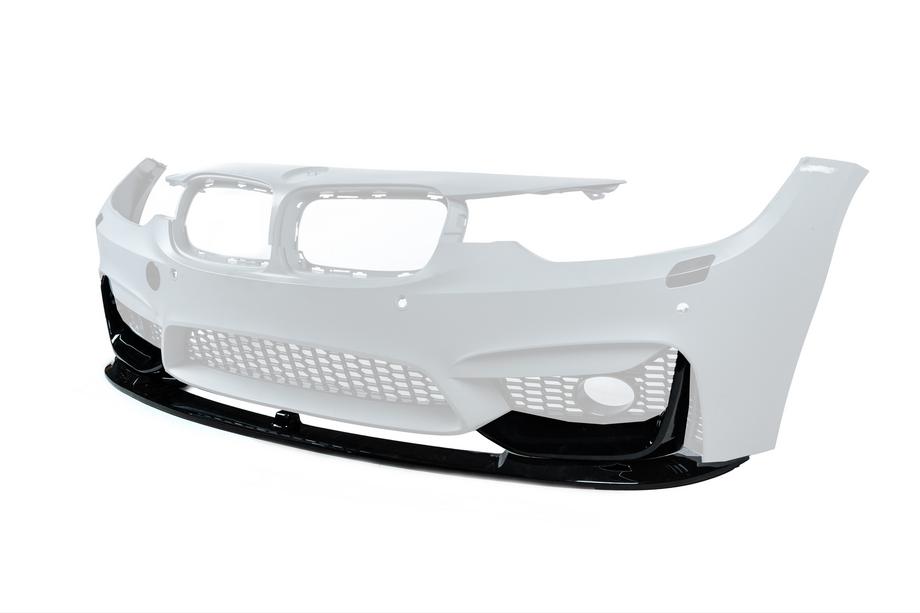 BMW 3 Series F30/F31 2012-2019 Przedni lip spojler BM (do M3-LOOK, czarny połysk) Image