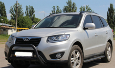 Hyundai Santa Fe 2 2006-2012 Pałąk Przedni WT003 Czarny (Stal Nierdzewna) zdjęcia 4