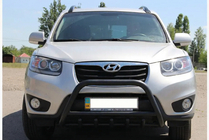 Hyundai Santa Fe 2 2006-2012 Pałąk Przedni WT003 Czarny (Stal Nierdzewna) zdjęcia 1