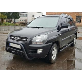 Pałąk Przedni WT003 Czarny (Stal Nierdzewna) Kia Sportage 2004-2010 zdjęcia 4