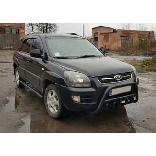 Pałąk Przedni WT003 Czarny (Stal Nierdzewna) Kia Sportage 2004-2010 zdjęcia 3