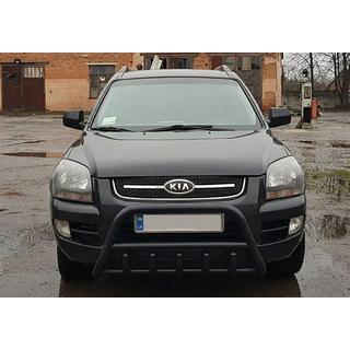 Pałąk Przedni WT003 Czarny (Stal Nierdzewna) Kia Sportage 2004-2010 zdjęcia 1