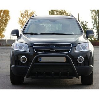 Przedni Pałąk WT003 Czarny (Stal Nierdzewna) Chevrolet Captiva 2006-2019 zdjęcia 1