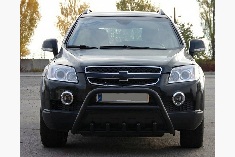 Chevrolet Captiva 2006-2019 Przedni Pałąk WT003 Czarny (Stal Nierdzewna) Image