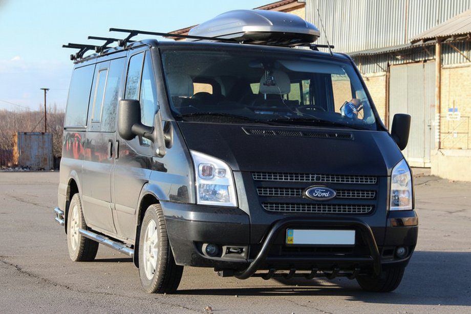 Ford Transit 2000–2014 Pałąk Przedni WT003 Czarny (2006-2014, Stal Nierdzewna) Image