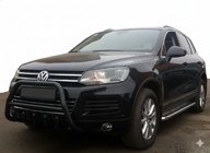 Volkswagen Touareg 2010-2018 Przedni Pałąk WT003 Czarny Stal Nierdzewna zdjęcia 3