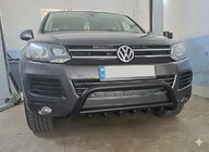 Volkswagen Touareg 2010-2018 Przedni Pałąk WT003 Czarny Stal Nierdzewna zdjęcia 4