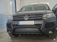 Volkswagen Touareg 2010-2018 Przedni Pałąk WT003 Czarny Stal Nierdzewna zdjęcia 1
