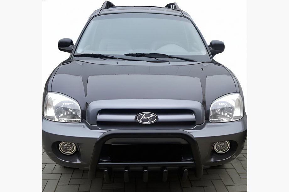 Hyundai Santa Fe 1 2000-2006 Pałąk Przedni WT003 Czarny (Stal Nierdzewna) Zdjęcia 3