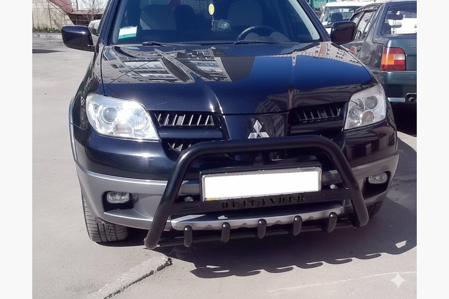 Mitsubishi Outlander 2001-2006 Pałąk Przedni WT004 Czarny (Stal Nierdzewna) Image