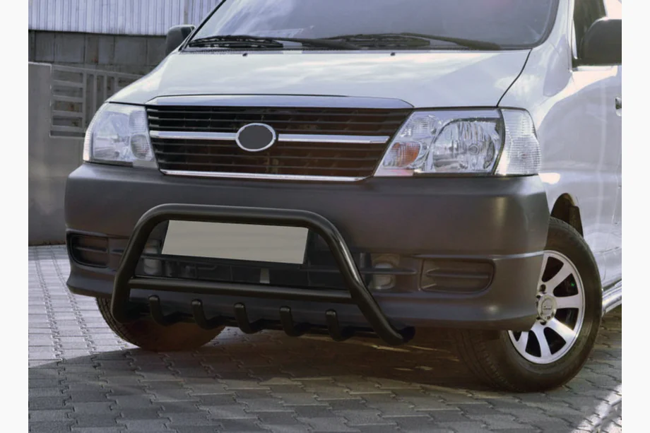 Toyota HiAce Przedni Pałąk WT003 Czarny Stal Nierdzewna Image