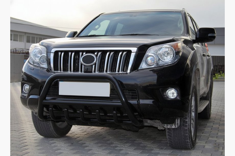 Toyota Land Cruiser Prado 150 2009-2023 Przedni Pałąk WT003 Czarny Stal Nierdzewna Image