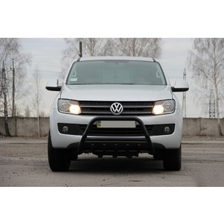 Przedni Pałąk WT003 Czarny Stal Nierdzewna Volkswagen Amarok 2010-2022 zdjęcia 1