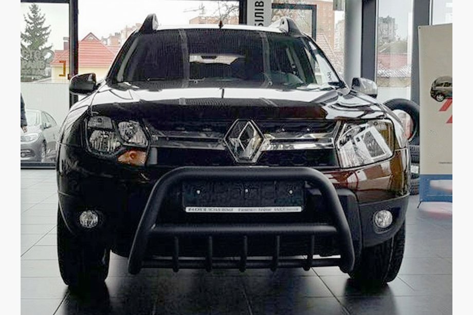 Dacia Duster 2008-2018 Pałąk przedni bez napisu WT003 Czarny (nierdzewny) Zdjęcia 4