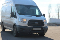 Ford Transit 2014- Pałąk Przedni WT003 Czarny (Stal Nierdzewna) zdjęcia 1