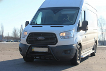 Ford Transit 2014- Pałąk Przedni WT003 Czarny (Stal Nierdzewna) zdjęcia 3