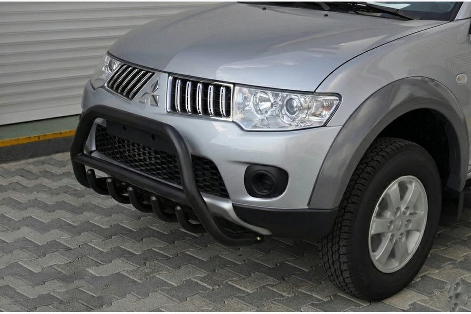 Mitsubishi L200 2006-2015 Pałąk Przedni WT003 Czarny (Stal Nierdzewna) Image