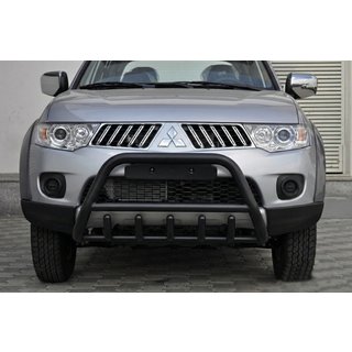Osłona Przednia WT003 Czarna (Stal Nierdzewna) Mitsubishi Pajero Sport 2008-2015 zdjęcia 3