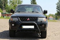 Mitsubishi Pajero Sport 1996-2007 Przedni Pałąk WT003 Czarny Stal Nierdzewna zdjęcia 4