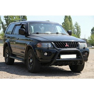 Przedni Pałąk WT003 Czarny Stal Nierdzewna Mitsubishi Pajero Sport 1996-2007 zdjęcia 1