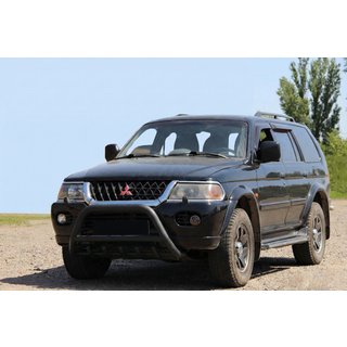 Przedni Pałąk WT003 Czarny Stal Nierdzewna Mitsubishi Pajero Sport 1996-2007 zdjęcia 3