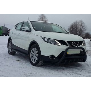 Przedni Pałąk WT003 Czarny Stal Nierdzewna Nissan Qashqai 2014-2021 zdjęcia 1