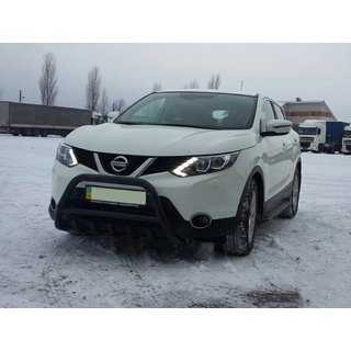 Przedni Pałąk WT003 Czarny Stal Nierdzewna Nissan Qashqai 2014-2021 zdjęcia 4