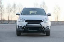 SsangYong Korando 2010-2019 Pałąk Przedni WT003 Czarny (Stal Nierdzewna) zdjęcia 4
