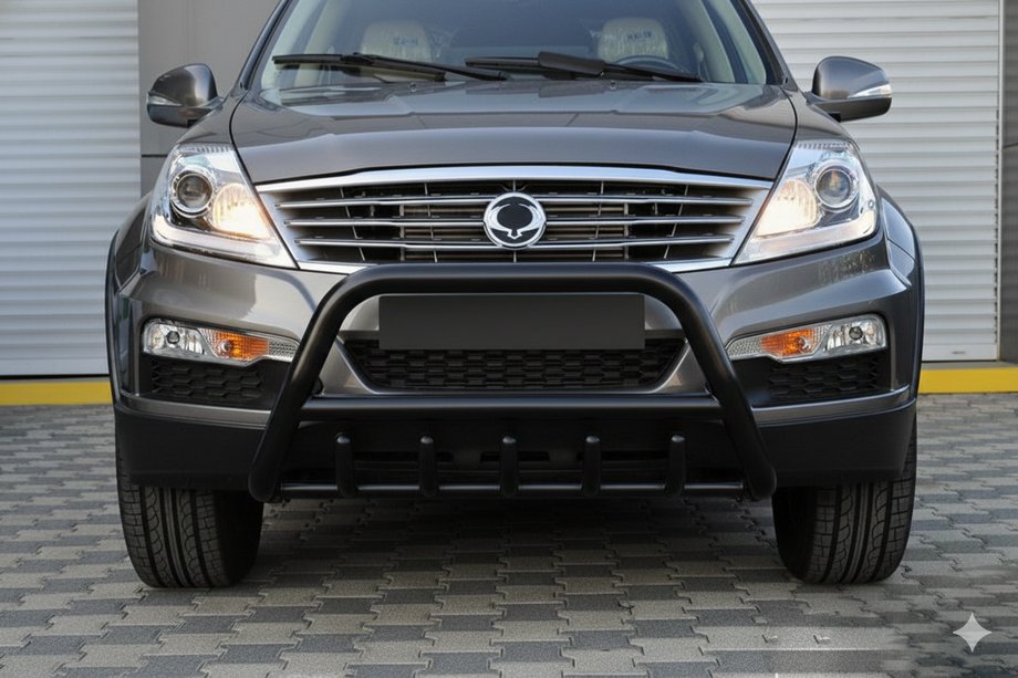 SsangYong Rexton I 2001-2017 Przedni Pałąk WT003 Czarny Stal Nierdzewna Image