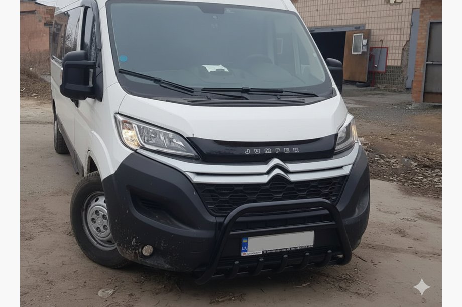 Fiat Ducato 2006-2025 Przedni Pałąk WT003 Czarny (Stal Nierdzewna) Image