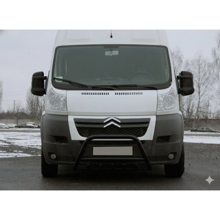 Przedni Pałąk WT003 Czarny (Stal Nierdzewna) Citroen Jumper 2007-2025 zdjęcia 4