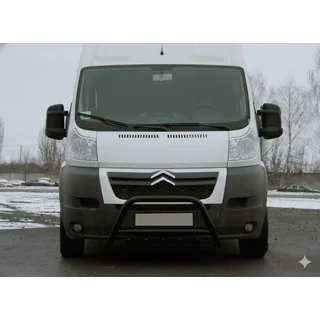Przedni Pałąk WT003 Czarny (Stal Nierdzewna) Citroen Jumper 2007-2025 zdjęcia 4