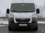 Peugeot Boxer 2006-2025 Przedni Pałąk WT003 Czarny (Stal Nierdzewna) zdjęcia 4