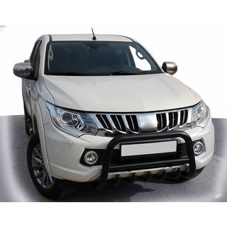 Przedni Pałąk WT003 Czarny Stal Nierdzewna Mitsubishi L200 2015-2024 zdjęcia 3