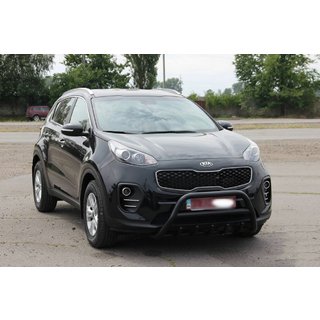 Przedni Pałąk WT003 Czarny Stal Nierdzewna Kia Sportage 2015-2021 zdjęcia 3