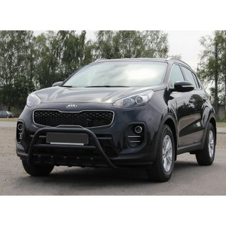 Przedni Pałąk WT003 Czarny Stal Nierdzewna Kia Sportage 2015-2021 zdjęcia 1