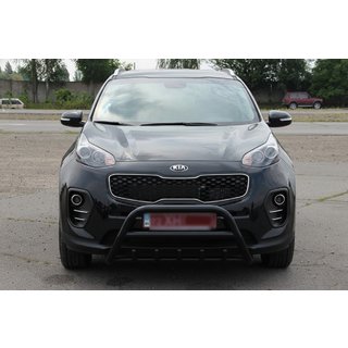 Przedni Pałąk WT003 Czarny Stal Nierdzewna Kia Sportage 2015-2021 zdjęcia 4