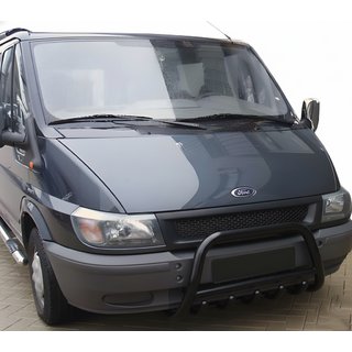 Orurowanie Przednie WT003 Czarny (2000-2006, Stal Nierdzewna) Ford Transit 2000–2014 zdjęcia 1