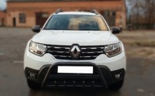 Renault Duster 2018-2024 Pałąk Przedni z Napisem WT004 Czarny (Stal Nierdzewna) zdjęcia 3