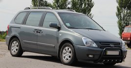 Kia Carnival 2002-2013 Przedni Pałąk WT003 Czarny Stal Nierdzewna zdjęcia 3