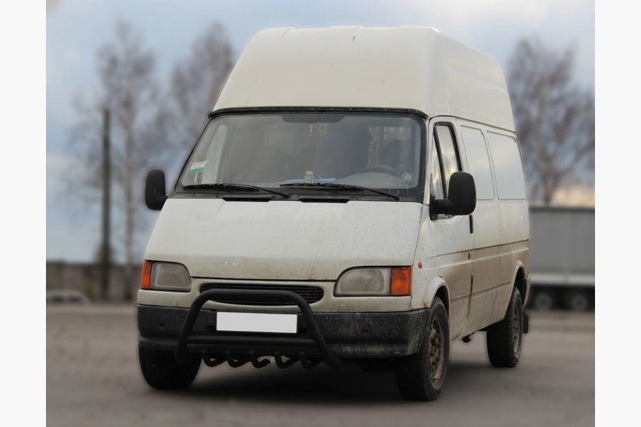 Ford Transit 1991-2000 Przedni Pałąk WT003 Czarny Stal Nierdzewna Image