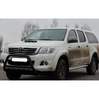 Przedni Pałąk WT003 Czarny Stal Nierdzewna Toyota Hilux 2006-2015 zdjęcia 3