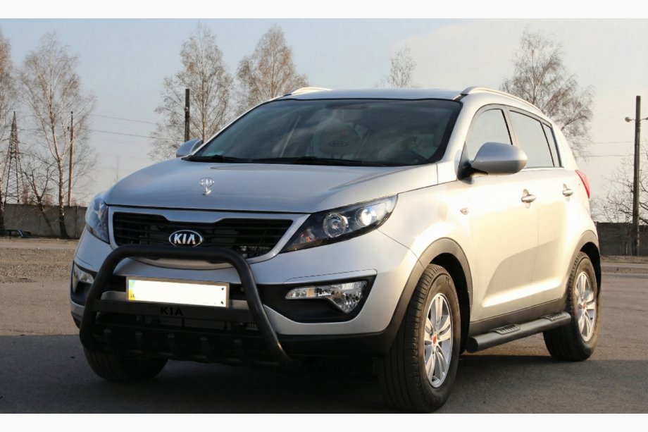 Kia Sportage 2010-2015 Pałąk Przedni WT004 Czarny (Stal Nierdzewna) Image
